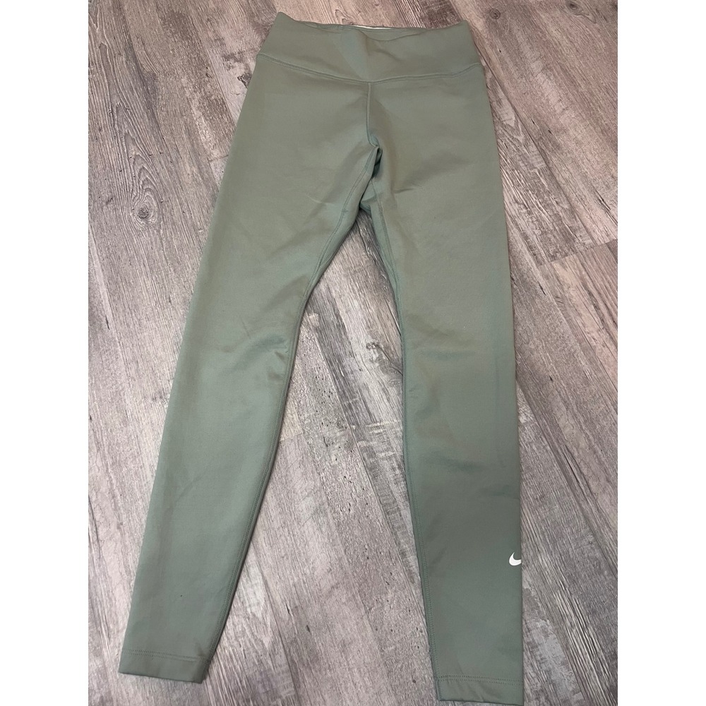 Nike Therma-FIT Womens Leggings Sage Green High‎ Waisted Athletic Pants Small